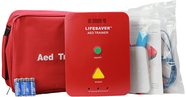LifeSaver AED Trainer First Aid Kit 4 Pack