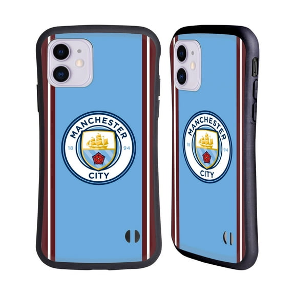 Head Case Designs Officially Licensed Manchester City Man City FC 2022/23 Badge Kit Home Hybrid Case Compatible with Apple iPhone 11