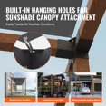 thumbnail image 3 of Choco Moon 4"x4" Pergola Bracket Kit, 4pcs 4-Way Heavy Duty Corner Brackets, DIY Post Base Set for Outdoor Patio Canopy, Patio Pergolas, Log Cabin Hardware, Easy Install Wooden Beams, 3 of 11