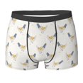 thumbnail image 6 of Men's Boxer Briefs, Cute Chicken Plaid Pattern Soft Comfy Mens Underwear Boxer Briefs Breathable With Widen Waist, 6 of 7