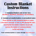 thumbnail image 2 of Custom Blanket Personalized Blanket with Photos Text Gift on Birthday Christmas Customized Picture Throw Blanket for Adult Men Women, 2 of 6