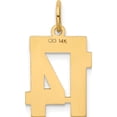 thumbnail image 4 of 14K Yellow Gold Small Polished Number 14 Charm Made In United States ls14, 4 of 6