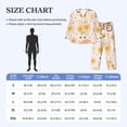 thumbnail image 4 of Picia Cute Bee Gnome Pattern Men’s Long-Sleeve Sleepwear Set - Soft 2-Piece Loungewear with Pockets, Comfy PJs for Relaxing Nights-Small, 4 of 7