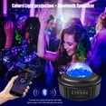 thumbnail image 2 of Christmas Gift New Year Star Projector Night Light Projector with LED Galaxy Ocean Wave Projector Bluetooth Music Speaker for Kid Adult Bedroom,Game Rooms,Party,Home Theatre,Night Light Ambiance, 2 of 8