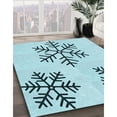 thumbnail image 2 of Ahgly Company Indoor Square Patterned Seafoam Green Area Rugs, 5' Square, 2 of 6