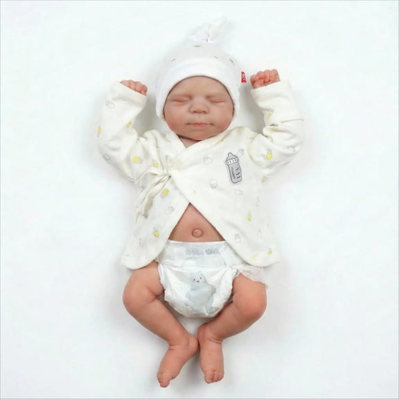 Sleeping Reborn Baby Dolls Girl-18inch Realistic Vinyl Full Body Baby Doll Real Life Baby Doll Toys with Accessories, for 3  Year Old Girls Gifts, Pretend Play, Collection