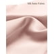 thumbnail image 5 of Blusa Fayenne de satén de seda para mujer, manga corta, cuello en V, rosa, 5 of 6