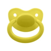 Adult Sized Pacifier Dummy with Large Shield and Handle, Soft Silicone Nipple Measuring 2x1.2 Inches, Soothing Relaxation and Snoring Reduction Aid, One Size Z Color