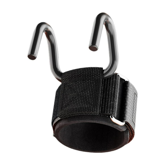 Lipstore Crochet de Levage de Poids Sangle de Poignet Respirante avec Support de Poignet Antidérapant Sangle de Levage pour Gym Maison Rangées Crochet de 9cm Largeur