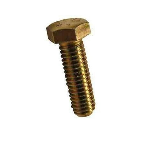 M12-1.75 x 45mm Hex Head Cap Screws, Steel Metric Class 10.9, Zinc Yellow Plating (Quantity: 50 pcs) - Coarse Thread Metric, Fully Threaded, 45mm Metric, Thread M12 Metric
