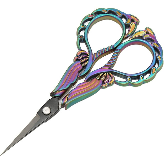 HUGFEGWE Embroidery Scissors, Ergonomic Multipurpose Fabric Scissors for Office Paper (#3) CJB91-49921