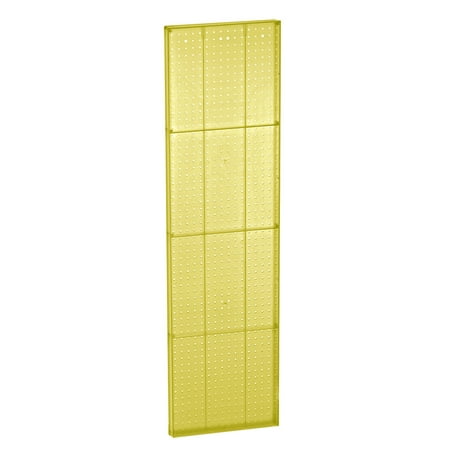 

Azar Displays 771660-YEL Yellow Pegboard Wall Panel Storage Solution Size: 60 x 16.125 2-Pack