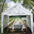 thumbnail image 2 of Uforic 13x26 ft Heavy Duty Outdoor Party Tent,Commercial Wedding Large Tent, Upgraded Galvanized Canopy with Removable Sidewall & 2 Storage Bags,Waterproof, White, 2 of 7