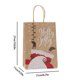 thumbnail image 3 of Decoración navideña, bolsas de papel kraft navideñas, bolsas de regalo con asas, bolsas para refrigerios navideños, bolsas de papel para fiestas, bolsas de regalo para fiestas, suministros para fiesta, 3 of 6