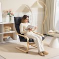 thumbnail image 2 of HOMCOM Fauteuil Moderne, Fauteuil d'Appoint Rembourré avec Pied Courbé Gris Foncé, 2 of 10