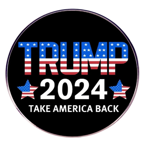 Great promotion! 2024 President Brooch Pin Lapel Pin Republican Party Democratic Party President Election Slogan Political Badget Popular!