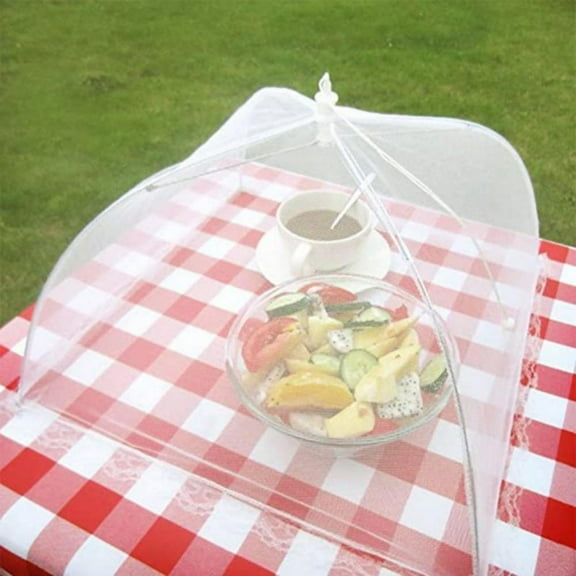 Pop-Up Mesh Screen Food Cover Tent Umbrella, Food Cover Net for Outdoors, Screen Tents, Parties Picnics, BBQs, Reusable and Collapsible Reusable and Collapsible