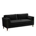 thumbnail image 4 of Velvet Sofa Couch Mid Century Upholstered Loveseat Lounger Living Room Couch, 4 of 6