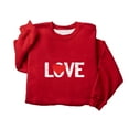 thumbnail image 3 of cocolona Womens Heart Graphic Sweatshirts Fall Winter Crewneck Long Sleeve Shirts Fashion Casual Loose Love Print Pullover Tops, 3 of 6