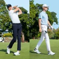 thumbnail image 4 of Men Golf Pants Spring/Summer Elastic Belt Sports Pant KUZ200 white 35, 4 of 6