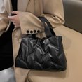 thumbnail image 4 of Btafrte Otoño Invierno Tote Bags Nylon Mujer Damas Tote para Fiesta (Negro), 4 of 9
