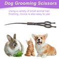 thumbnail image 5 of Unique Bargains Dog Grooming Scissors with Ergonomic Handle Downward Curved Dog Clippers Curved Shears 7.5" Black, 5 of 7