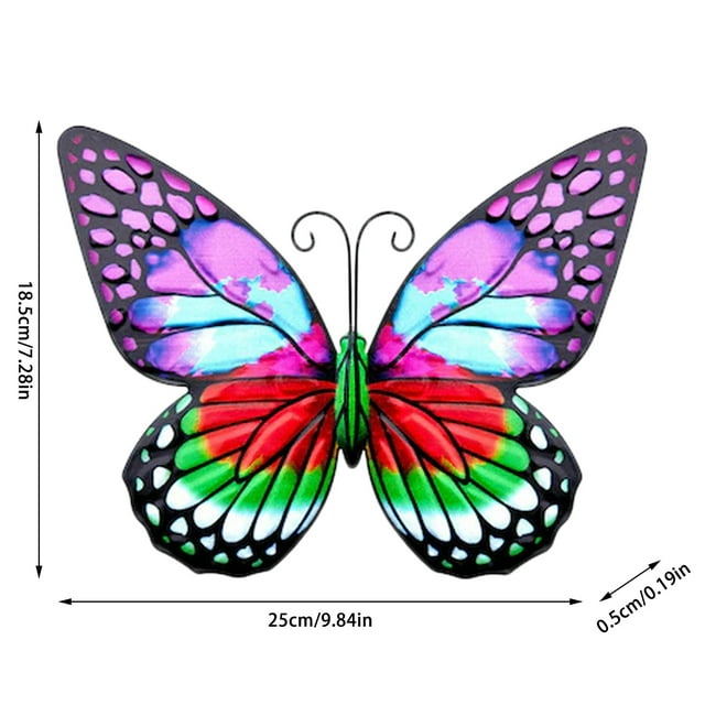 JJKBVCLO Butterfly Hanging Wall Decorations For Garden
