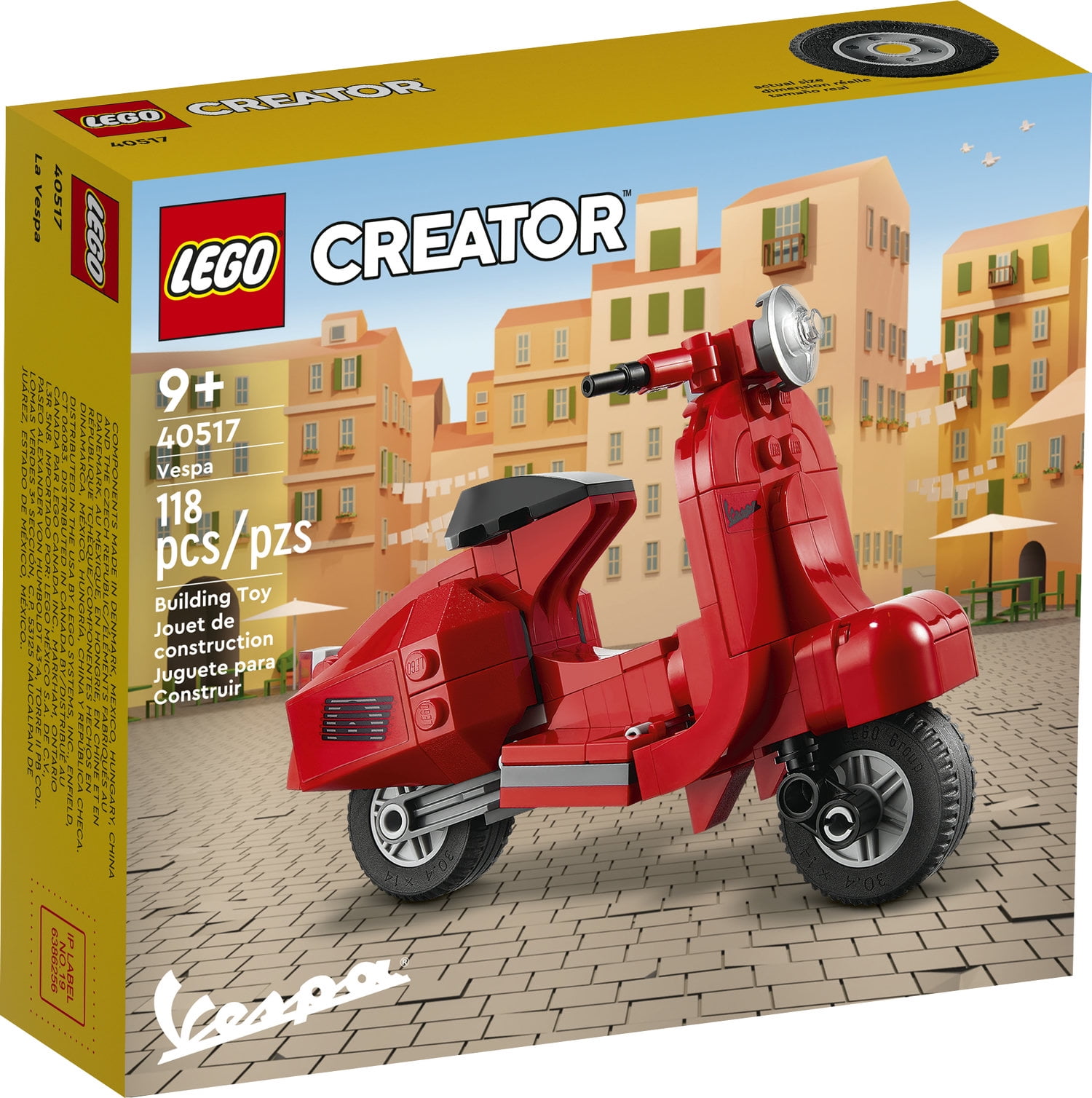 New Pieces Lego City Friends Red Scooter Vespa Moped Motorbike Minifigure 