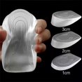 thumbnail image 2 of Silicone Gel Height Increase Insole Heel Lifting Inserts Shoe Foot Care Protector Elastic Cushion Arch Support Insert for Unisex 1cm for men, 2 of 6