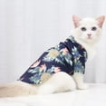 thumbnail image 4 of Camisa para perro con estampado de piña Gato y cachorro ajustable Adepaton Ropa para Gato, 4 of 5