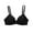 Black, variant on Women's Low Back Bra Wirefree Seamless Bras Push Up Backless Bralette Multiway Glossy Comfortable Breathable Solid Color Bra Underwear No Rims Purple 46C