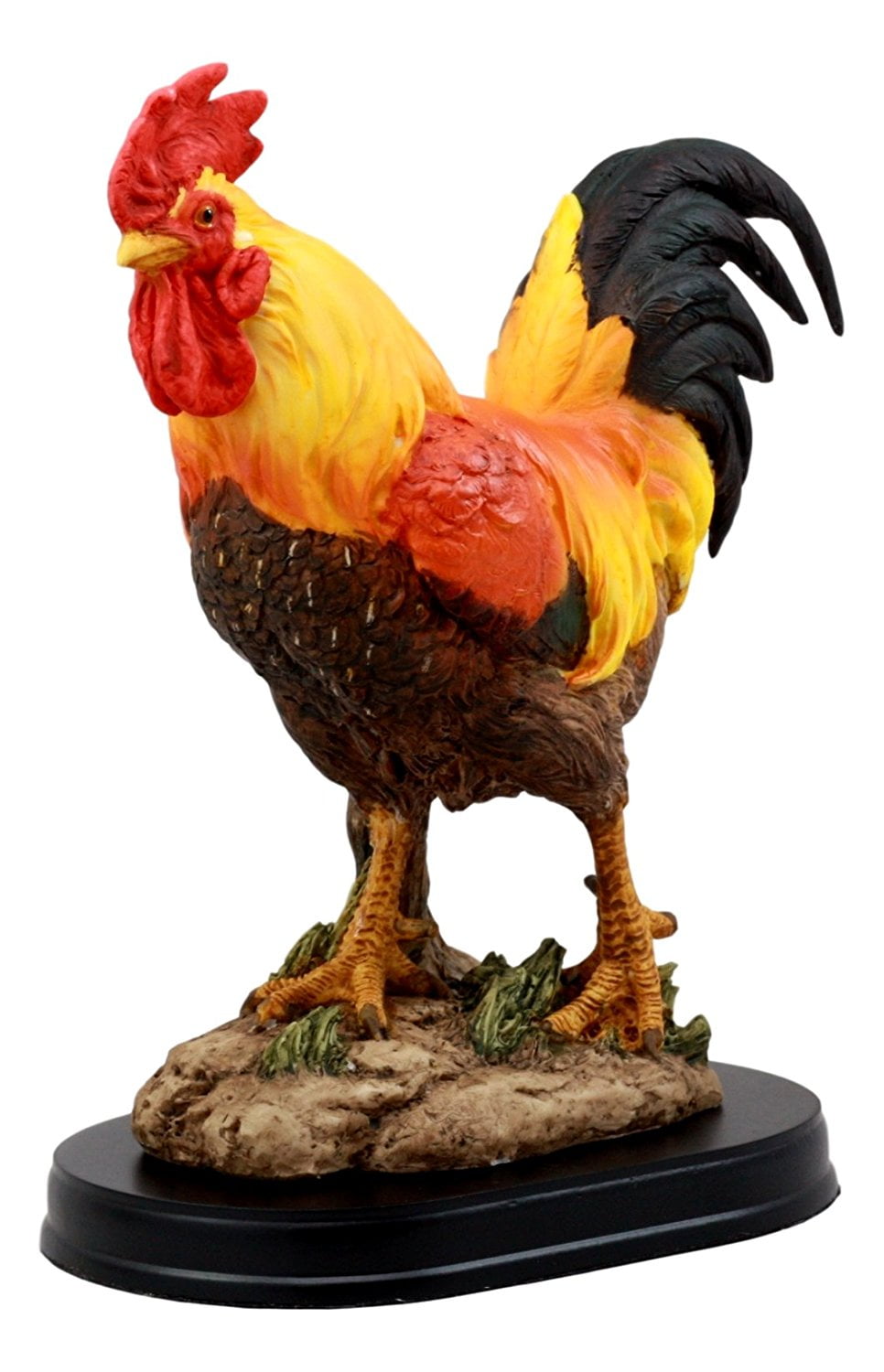 Colorful Proud Rooster Toilet Paper Holder Country Decor 