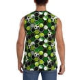 thumbnail image 4 of Bingfone Soccer1 Pattern Men's Tank Tops Workout Sleeveless Tee Shirts Running Beach Tanks for Men-Small, 4 of 8