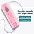 thumbnail image 3 of L2 Mini Facial Mister Con Espejo Superior Práctico Pulverizador Niebla Fría () Rosa, 3 of 3