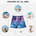 thumbnail image 6 of FORMRS Boys Swim Trunks Quick Dry Mesh Liner Boardshorts Sizes XS-XL, Galaxy Pattern, 6 of 7