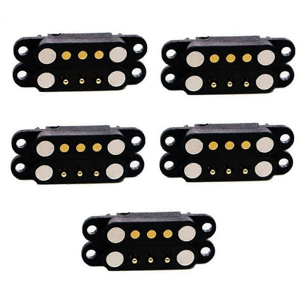 5Pair Magnetic Pogo Pin Connector 3Pin Pogopin Male Female 2.54 MM Spring Loaded Magnet Connector Po