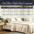 thumbnail image 4 of 4Pcs Bamboo Cooling Bedding Set, Extra Deep Pocket Breathable Sheets for Hot Sleepers, Pillowcases, Flat Sheet & Fitted Sheet, Perfect Family Gift, 4 of 8