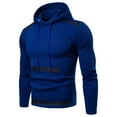 thumbnail image 1 of Women Multiple Sizes Multiple Color Fashion Light Nice Polyester Splice Hooded Pullover(Blue,L), 1 of 3