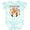 Tie Dye Green, variant on Inktastic My Great Aunt Loves Me Cute Baby Fox Boys or Girls Baby Bodysuit