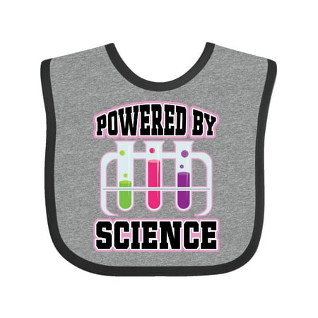 

Inktastic Powered By Science Gift Baby Girl Bib
