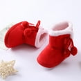 thumbnail image 5 of URMAGIC Baby Girls Boys Plush Snow Boots Soft Sole Anti-Slip Mid Calf Warm Winter Toddler Walking Shoes 13-18 Months, 5 of 7