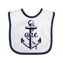 Inktastic 1st Birthday Anchor Boys or Girls Baby Bib