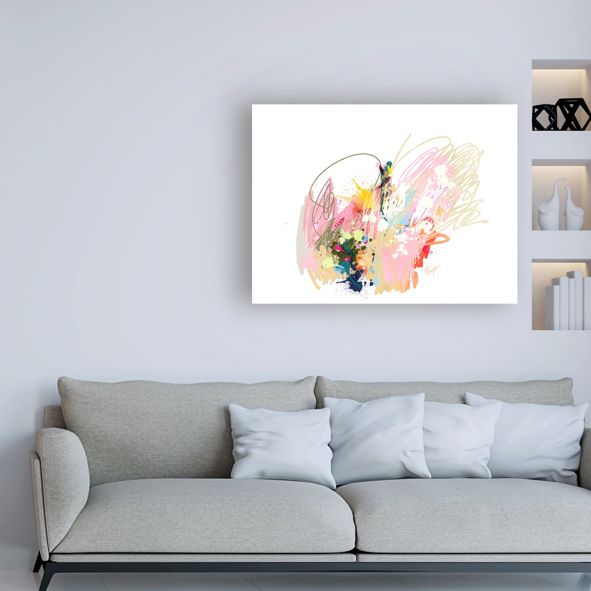 Trademark Fine Art 'Pink Abstract' Canvas Art by Niya Christin