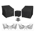 thumbnail image 3 of 3-Piece Patio Chair Covers Set, Waterproof Outdoor Furniture Covers for Patio, Lawn & Garden Chairs, Black, 3 of 9