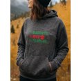 thumbnail image 2 of Xmas Christmas Hoodie for Men Women, Holiday Pullover Hooded Sweatshirt, Cozy Cotton Poly Blend, Festive Winter Outfit, 2 of 5