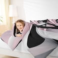 thumbnail image 3 of Manfei Contemporary Abstract Twin Comforter Sets, Watercolor Aesthetic Bedding Set, Pink, Black and Gray, Black Reversible 2pcs, 1 Comforter and 1 Pillowcase, 3 of 6