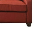 thumbnail image 4 of Benzara Splendid Sectional Sofa With 2 Pillows, Red Linen, 4 of 4
