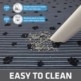 thumbnail image 5 of Cat litter mat, extra large, traps litter, waterproof & absorbent, machine washable, protects floors, for kittens & multiple cats, fits all boxes, gray, 20x28 inches, 5 of 6