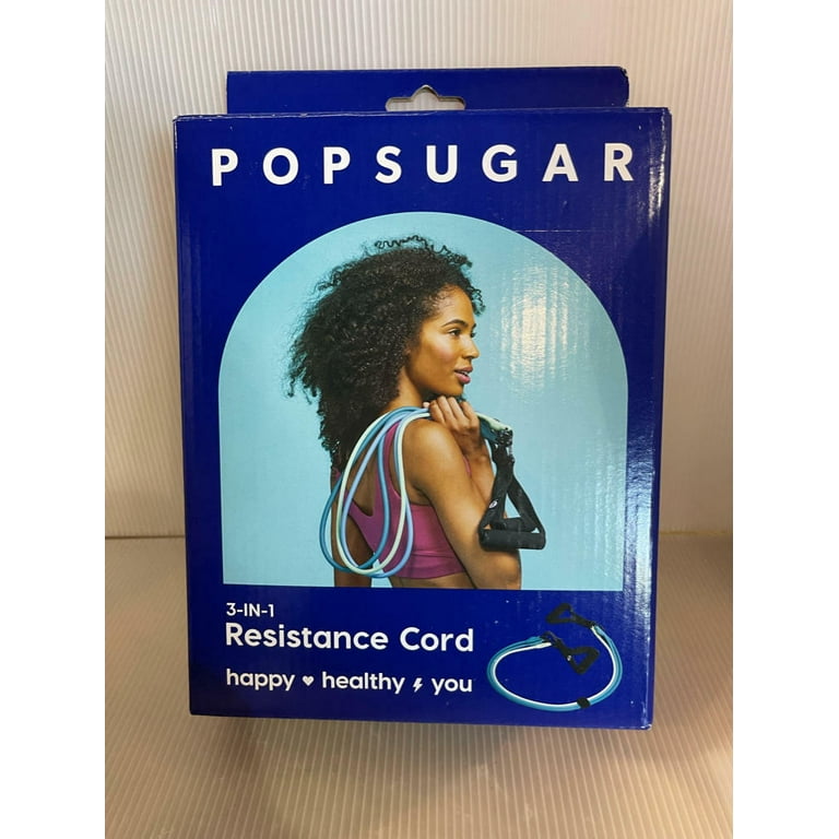 POPSUGAR 3 in 1 Resistance Band for all Skill Levels Blue Walmart