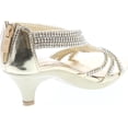 thumbnail image 3 of Fabulous Angel-37K Little Girls Bling Rhinestone Platform Dress Heels Sandals, 3 of 7